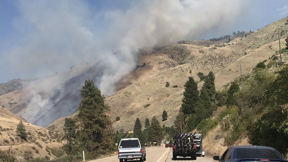 Fire Grows To More Than 3 000 Acres North Of Horseshoe Bend Highway Opens In Both Directions Local News Idahopress Com