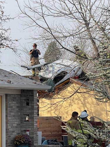 Nampa car crash on roof