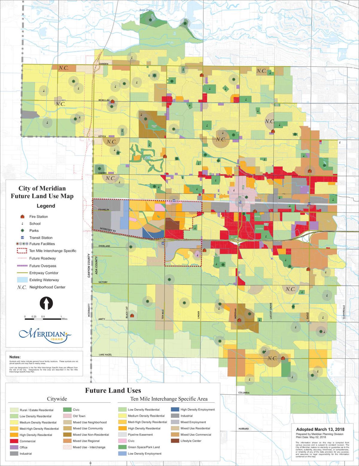 Council discourages development proposals requiring changes to 