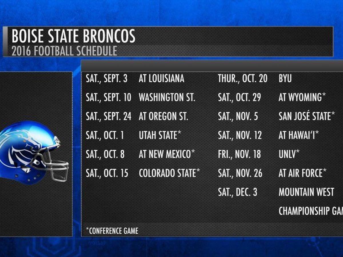 Boise State football team releases 2016 schedule | Boise State Football Coverage | idahopress.com boise-state-football-team-releases-2016-schedule-boise-state-football-coverage-idahopress-com