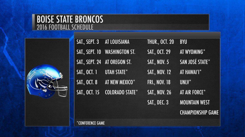 Broncos' 2023 Football Schedule Finalized - Boise State University