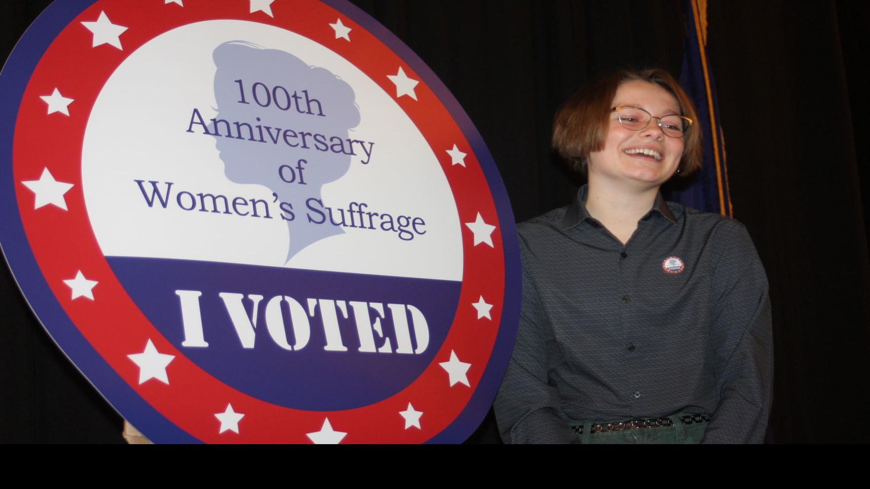 Kuna High Student Designs I Voted Sticker Commemorating 100th Anniversary Of Women S Right To Vote Local News Idahopress Com