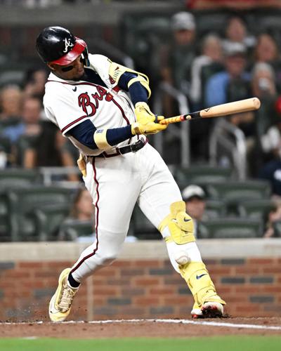 Braves' star Acuña day-to-day after fouling ball off left leg ...