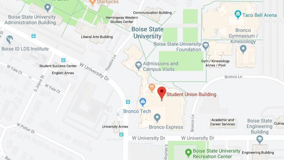 boise state university campus map Water Main Fixed But Some Roads Remain Closed Through Bsu Campus boise state university campus map