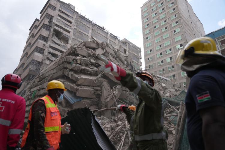 Many feared trapped as a tall building collapses in Kenya | World News ...