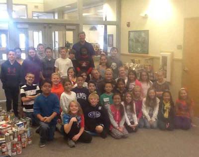 ridge elementary lake idaho idahopress collected canned pose goods bright students mr class they