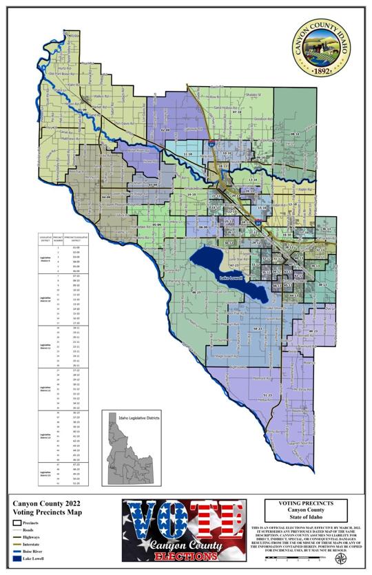 Canyon County adopts new precinct map for upcoming primary  Local News  idahopress.com