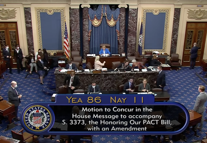 Senate announces final passage of PACT Act