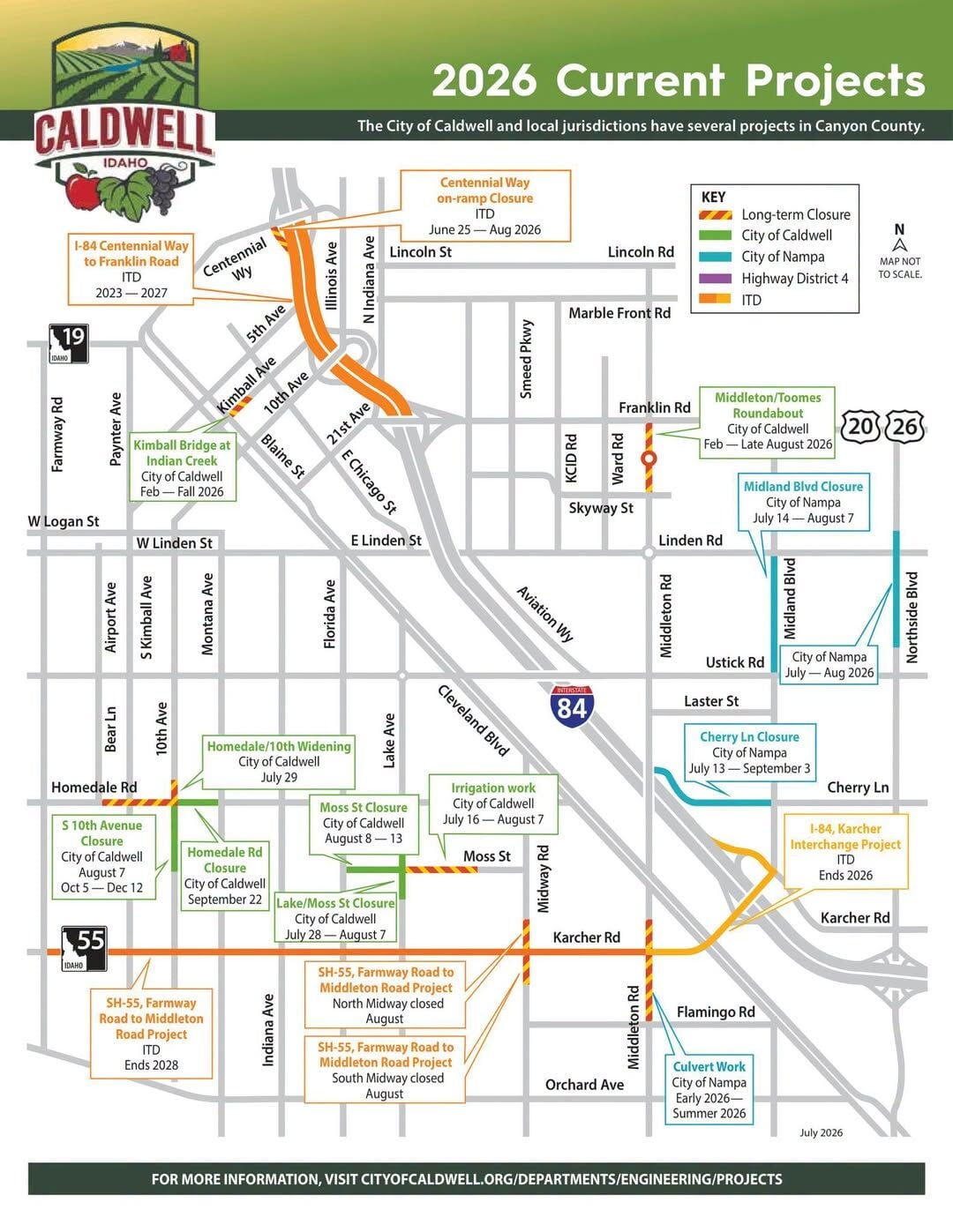 idahopress.com - Mariela Esquivel-Rodriguez - New roundabout opens as Caldwell works to get through multiple construction projects
