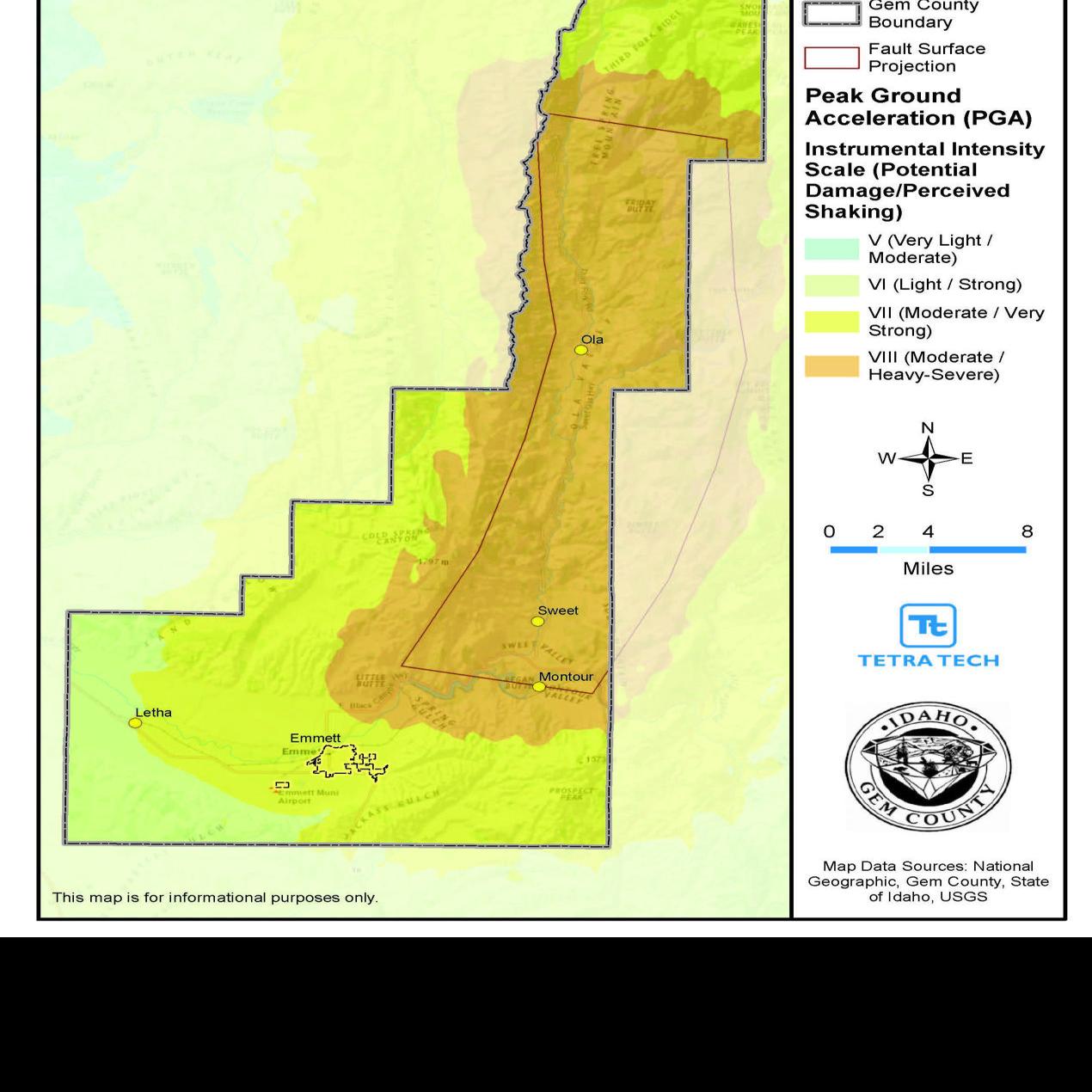 Gem County Idaho Map Squaw Creek Quake 2019? | Local News | Idahopress.com
