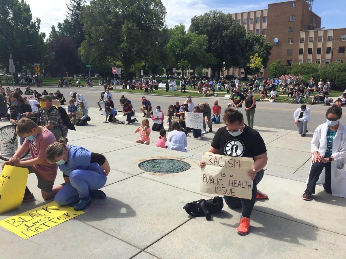 Boise Black Lives Matter Protest White Coats And Black Lives Medical Professionals Rally At