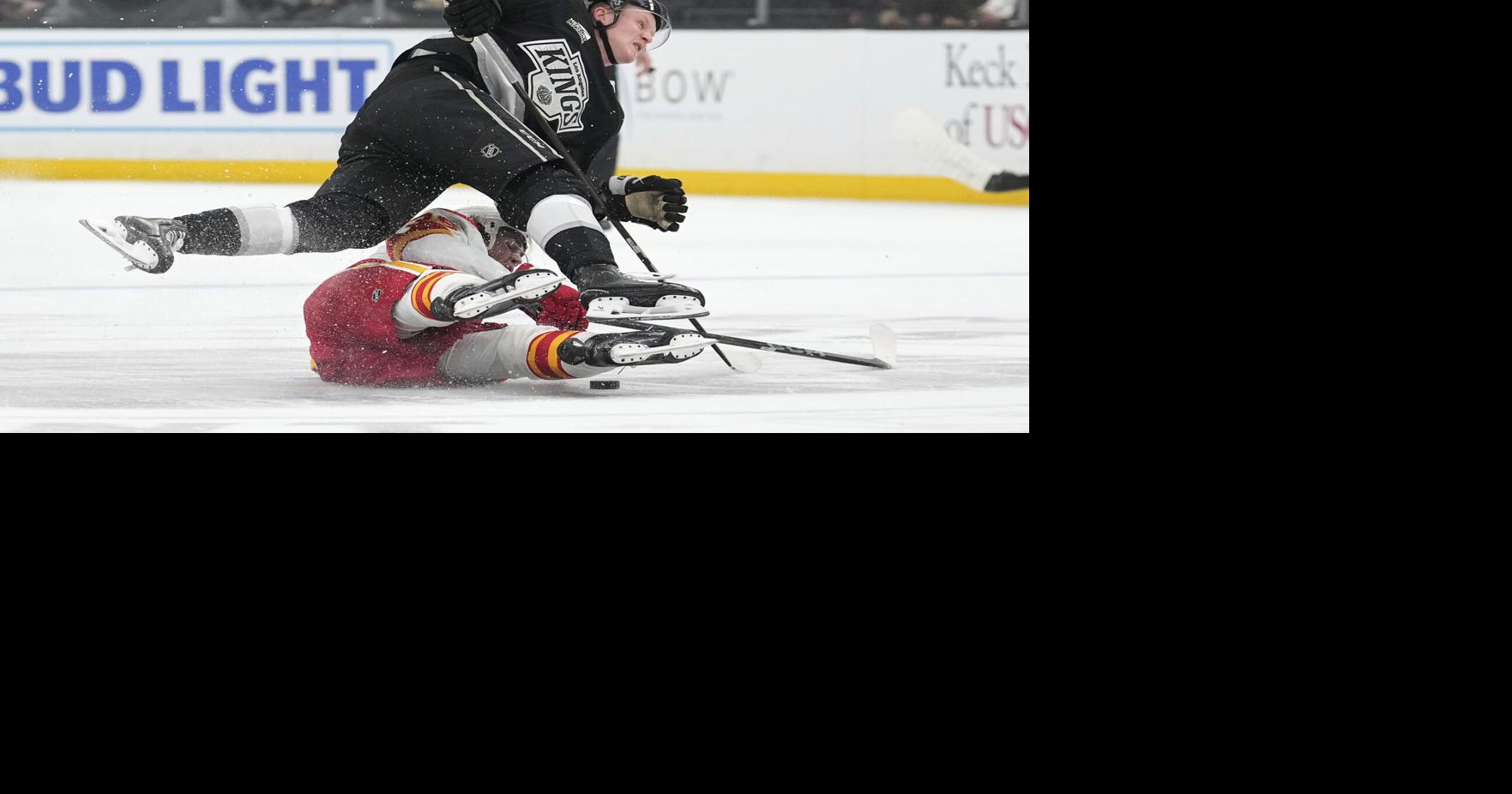 APTOPIX Flames Kings Hockey