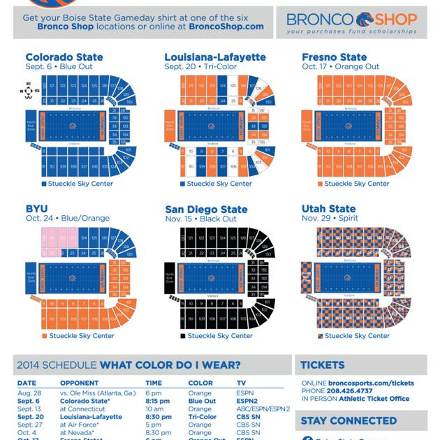 Boise State Color Scheme 2025