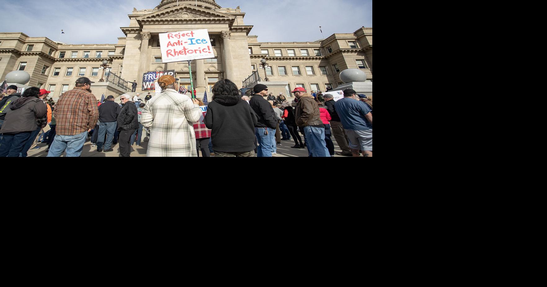 'Idaho Stands with ICE' rally sees hundreds at Idaho State Capitol as ...