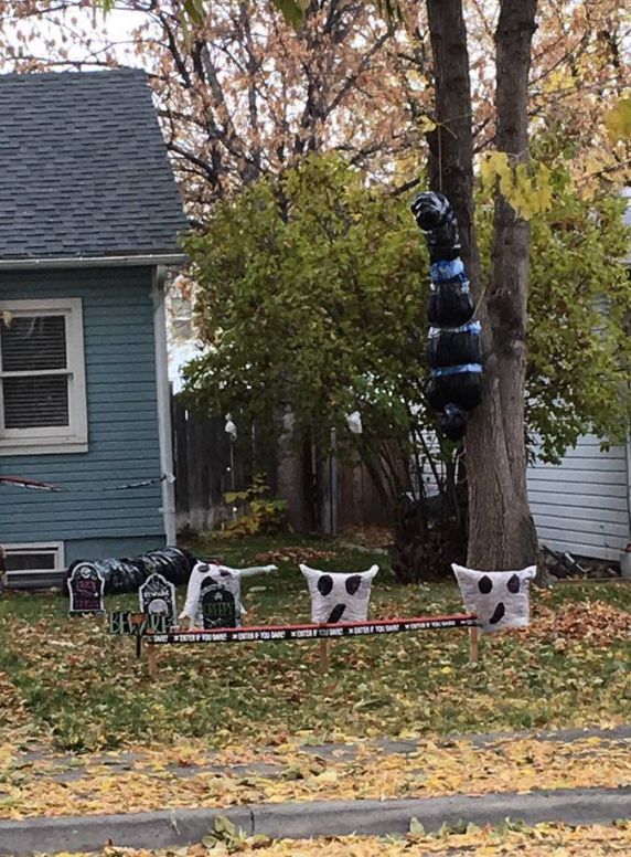 Can police require homeowners to remove offensive Halloween decor
