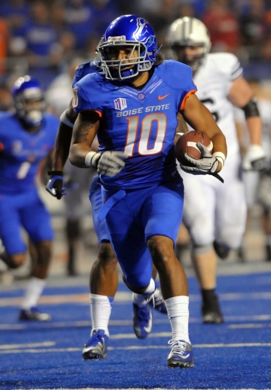 HOT] New Custom Boise State Broncos Jersey Football Blue