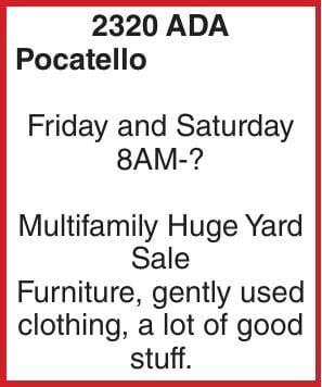 2320 ADA Pocatello Friday and