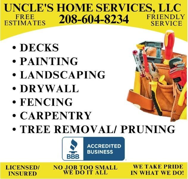 Uncle's Home Services 208.604.8234