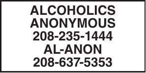 ALCOHOLICS ANONYMOUS 208-235-1444