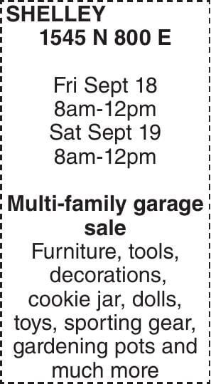 Shelley 1545 N 800 E Fri Sept 18