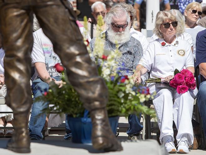 Carrie L French Statue dedication
