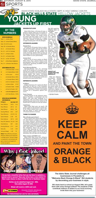 Isu Football Breaking Down Isu S Schedule Black Hills State