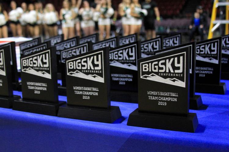 Big Sky women's basketball trophies (copy)