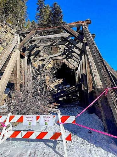 Abandoned train tunnel fire continues burning near Bear Gulch
