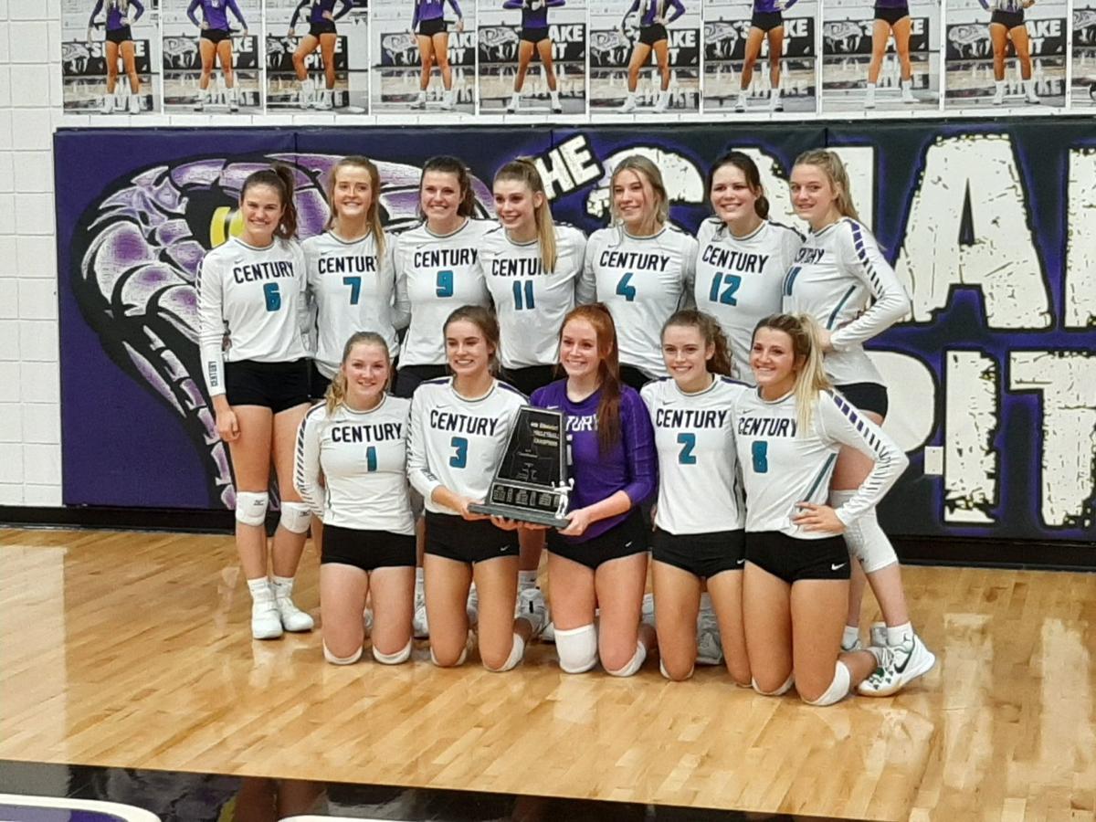 Century volleyball sweeps Wood River, takes district championship