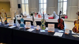 Pocatello Art Center's 'Music to the Eyes' showcases painted violins during First Friday Art Walk
