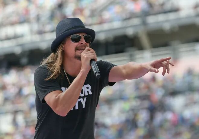 Kid Rock performing at a 2025 concert