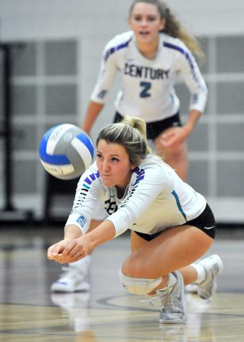Century vs Wood River volleyball