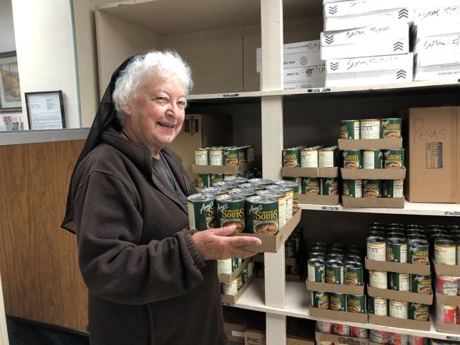 Donated food