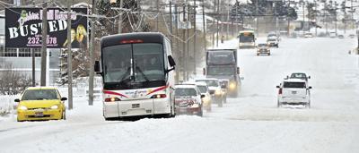 Snowy roads