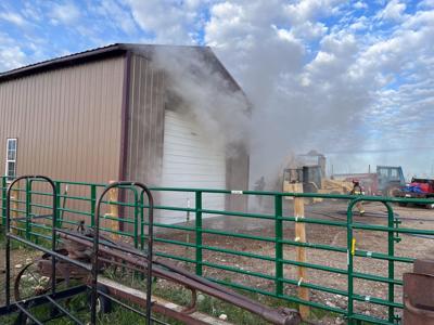 Fire in a shop at Rigby 1