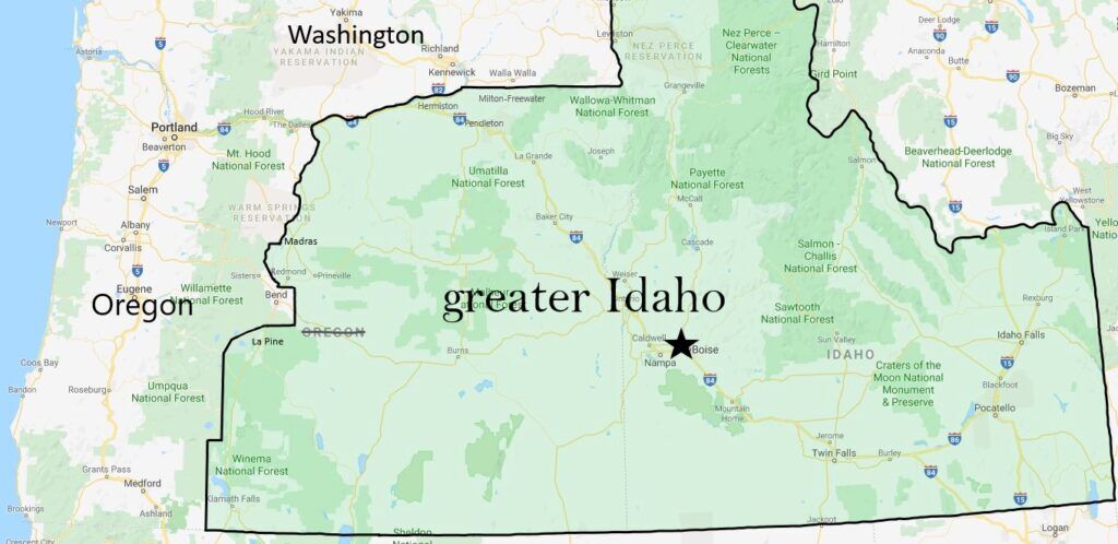 greater idaho proposed boundary