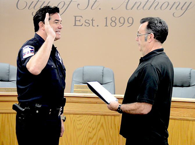 "Superman" joins St. Anthony Police Department Reserves