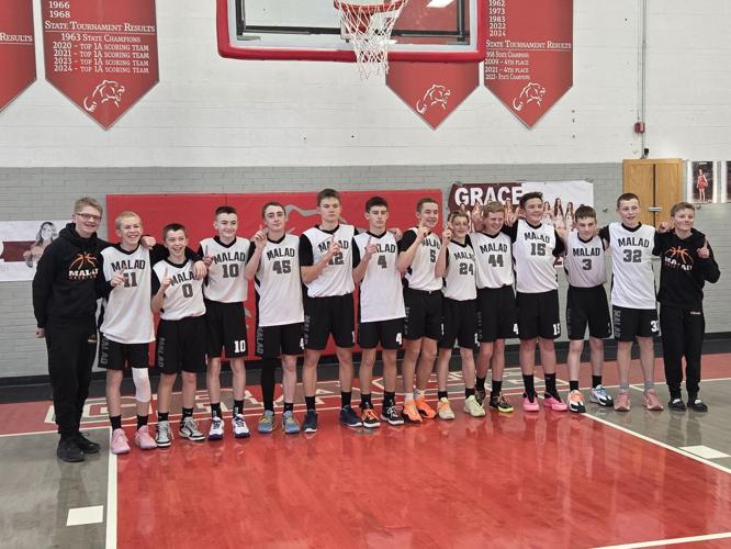 2026 Malad Middle School eighth-grade boys basketball team