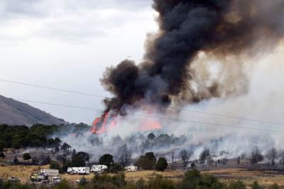 Malad Summit area fire