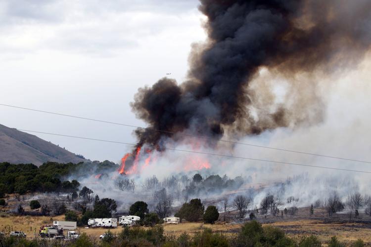 Malad Summit area fire