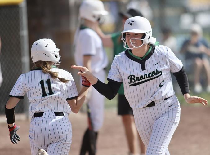 Traylee Reid, Zoe Cronquist Blackfoot softball