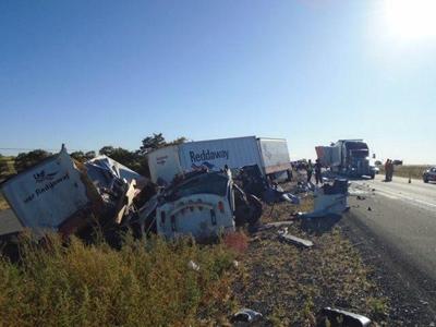 crashes interstate three idahostatejournal isp hospitals sent multiple said wednesday
