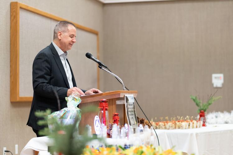 ISU President Wagner speaking at the Influential Educator Event