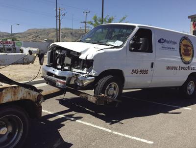 Van Involved in 3 Vehicle Crash