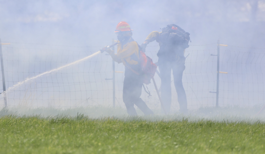 One injured in field fire near Chubbuck Freeaccess