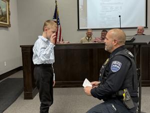 Preston police honor 10-year-old as first honorary officer
