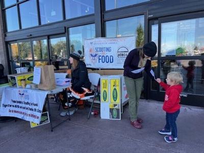 Scouts food drive courtesy photo