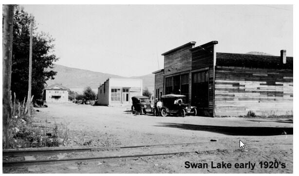 Swan Lake is pictured in the early 1920s.