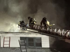 Apartment building fire near downtown Pocatello displaces several residents, shuts down city street