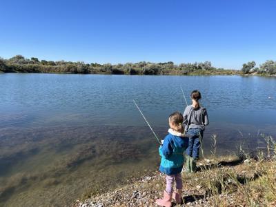 Youth fishing at the McTucker Ponds in Bingham County.